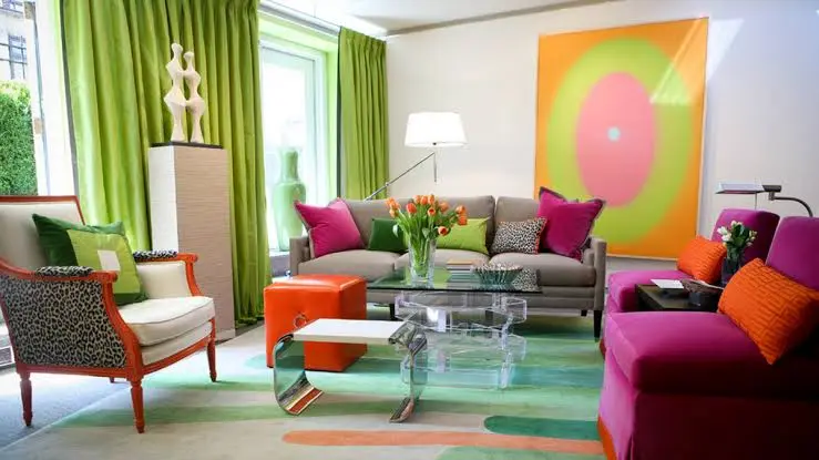 bold color home decor